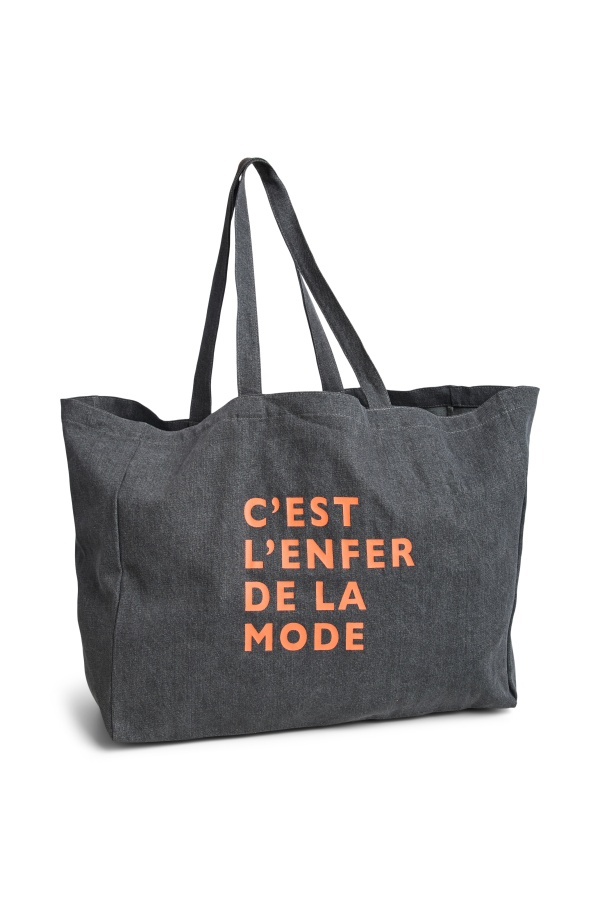 Tote Bag Orange Black PCSASTRO PIECES - 1 | ACCESSORI